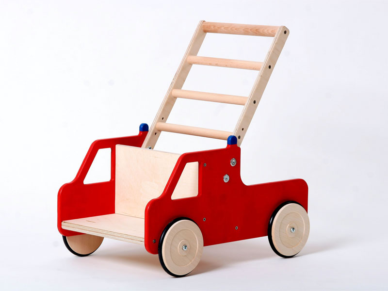Children’s furniture Fire department baby walker from wood