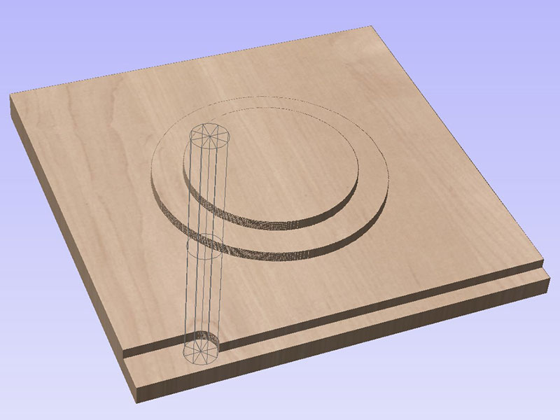 Aspire Vectric 3D tool path simulation