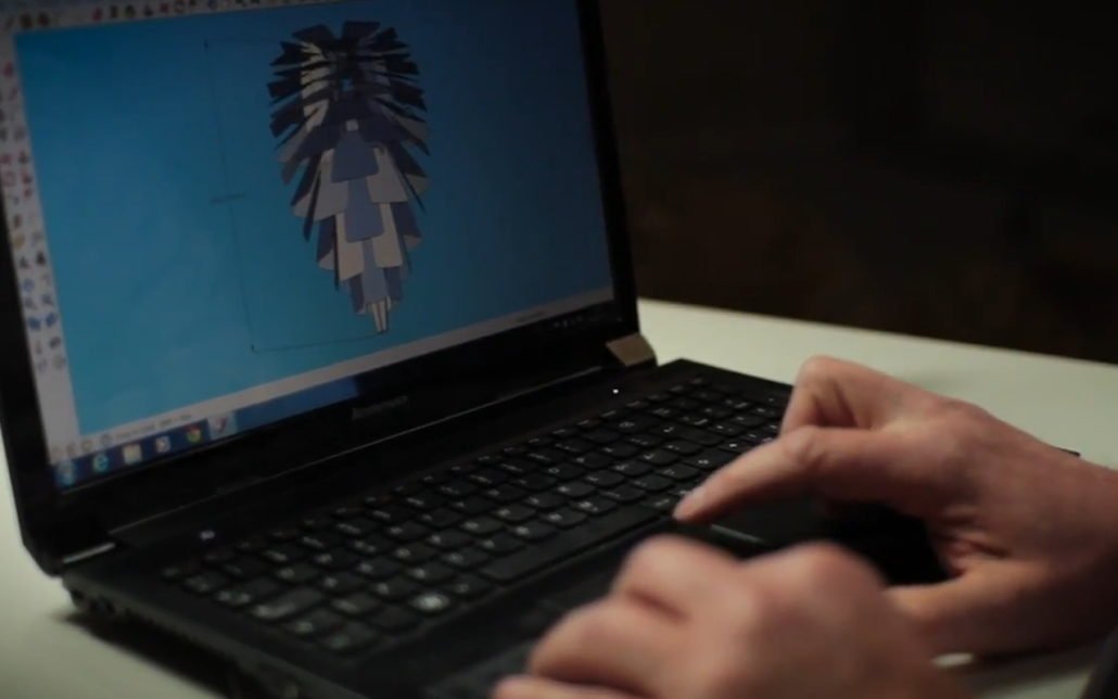 Design Holzlampen per CAD Programm