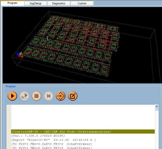 initial toolpath calculation