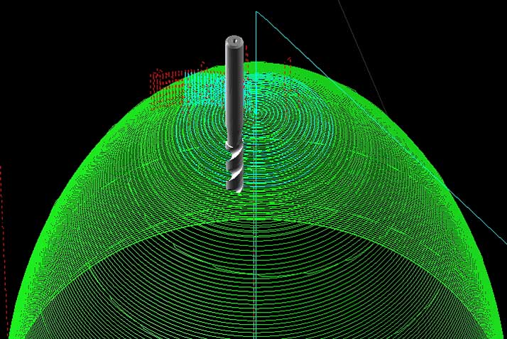3d Objekt fräsen Ei Grafik