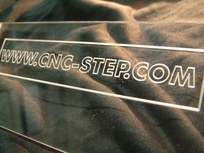 Acrylic glass engraving