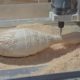 Wooden cone on fourth axle