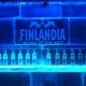 Finished ice bar with logo