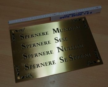 big sign brass