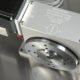 Rotation axis with worm gear ground