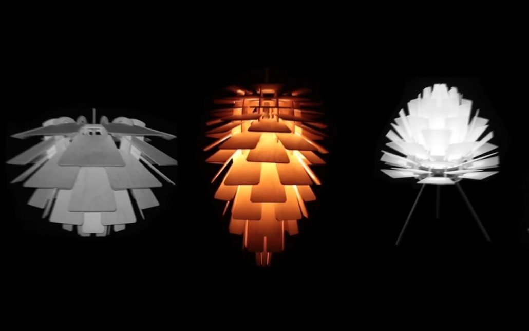 Supercone warmes licht holzlampe