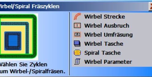 Wirbelfräsen Spiralfraesen Fräszyklen