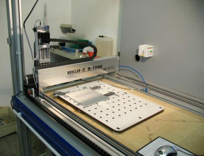 front plate machining