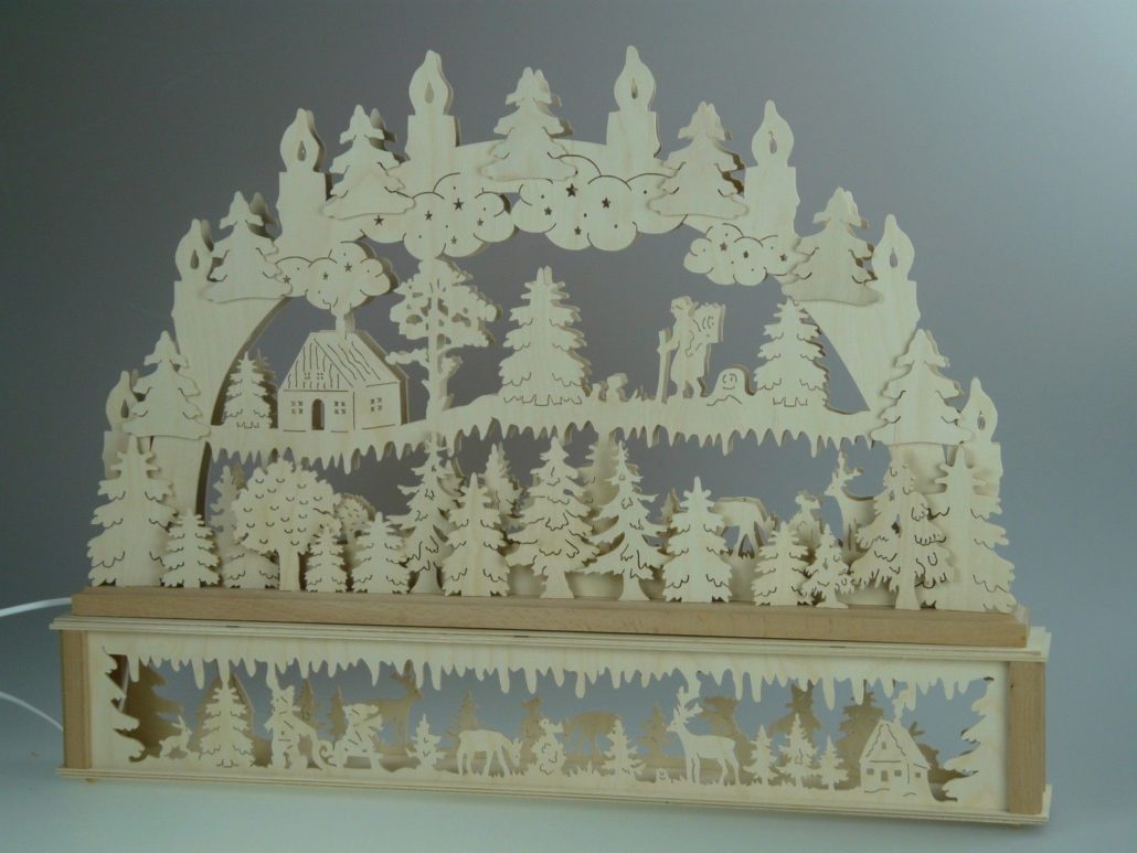 Holz Lichterbogen selber bauen