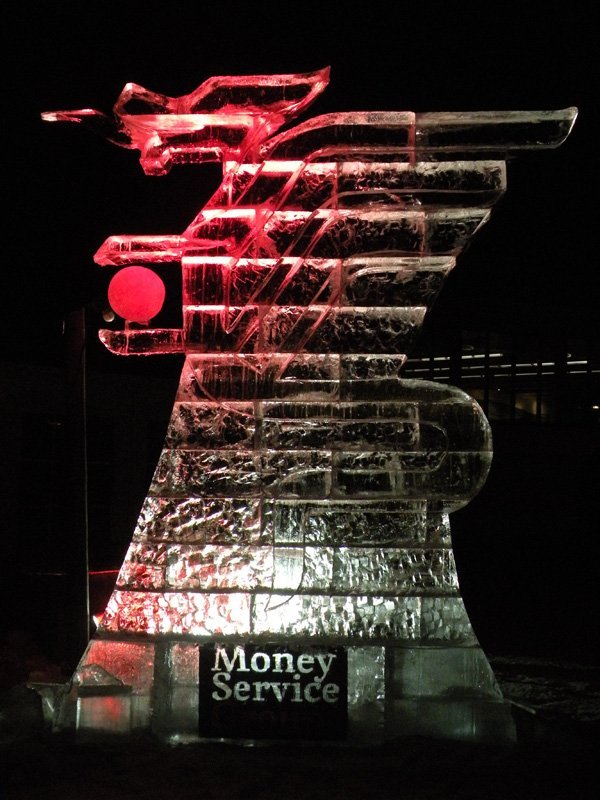 Ice sculpting with a CNC machine