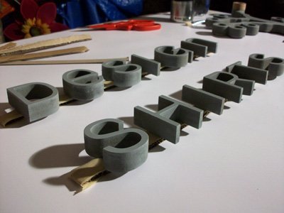 Priming letters MDF