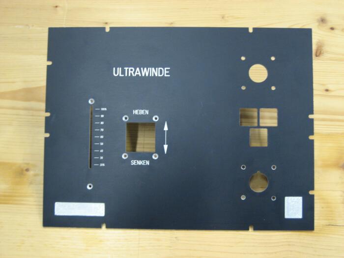 front plate aluminium